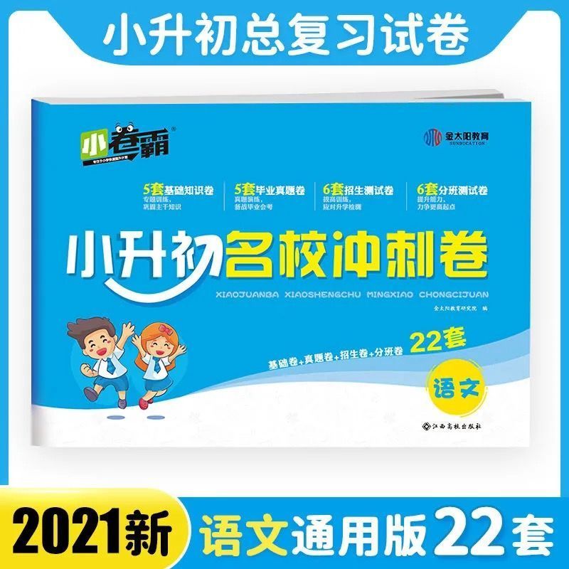 小升初名校冲刺卷 语文 六年级小升初模拟试卷语数英必刷题六年级暑假衔接毕业总复习资料