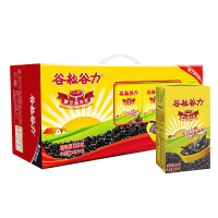 谷粒谷力 黑芝麻浓浆 谷物饮料五谷杂粮 早餐奶不含牛奶 谷物浓浆 250ml*16 /整箱