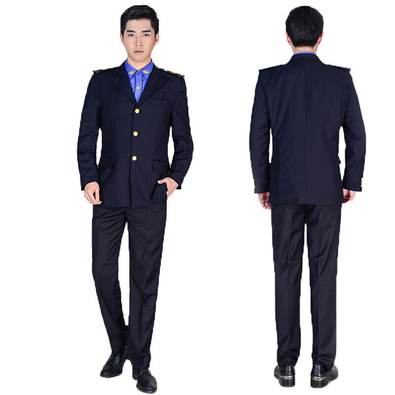 hoscene新款城管制服常服春秋季男女新式藏青色执勤长袖外套长裤特勤