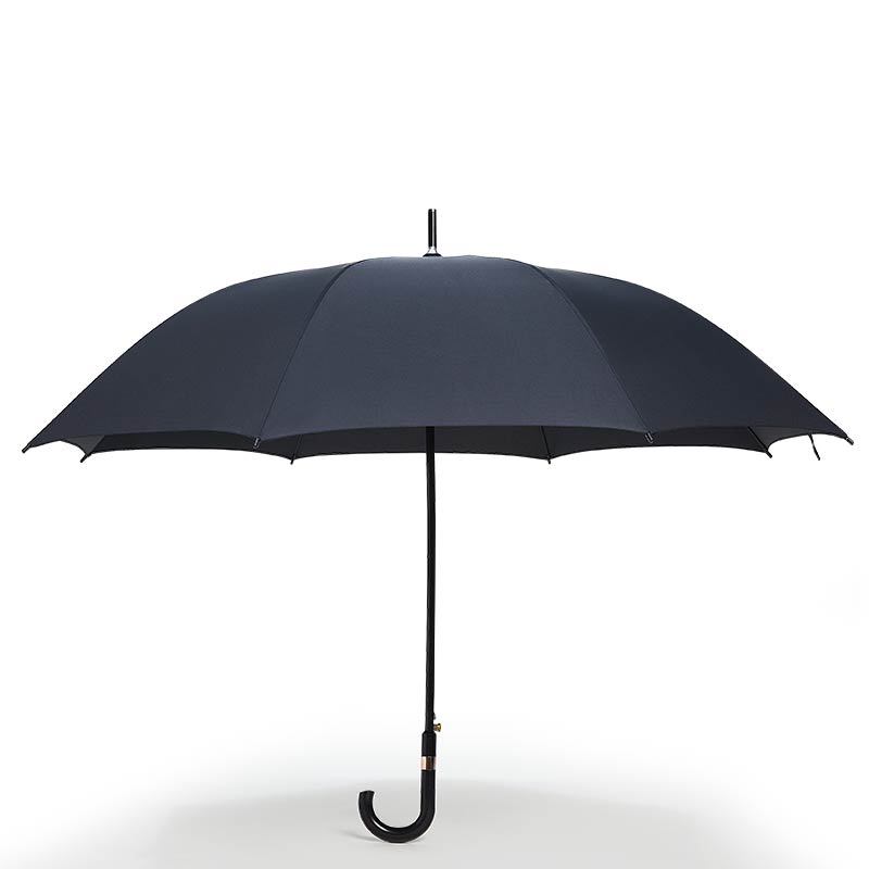红叶伞 加大自开雨伞男长柄伞易甩干加大商务伞直柄晴雨伞直杆威风祥麟伞黑色