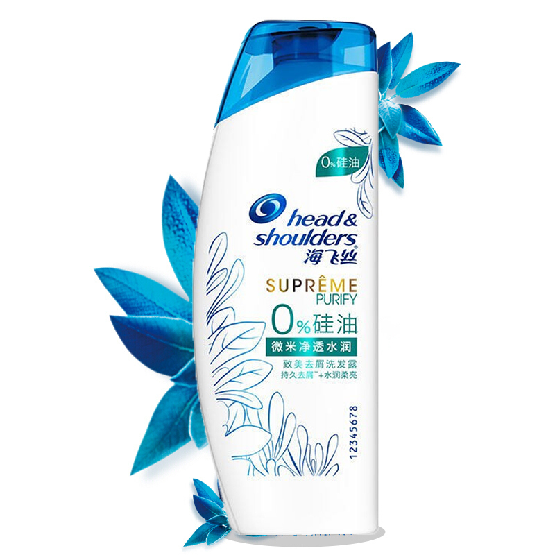 海飞丝(Head &amp; Shoulders)微米净透水润致美去屑洗露80ml