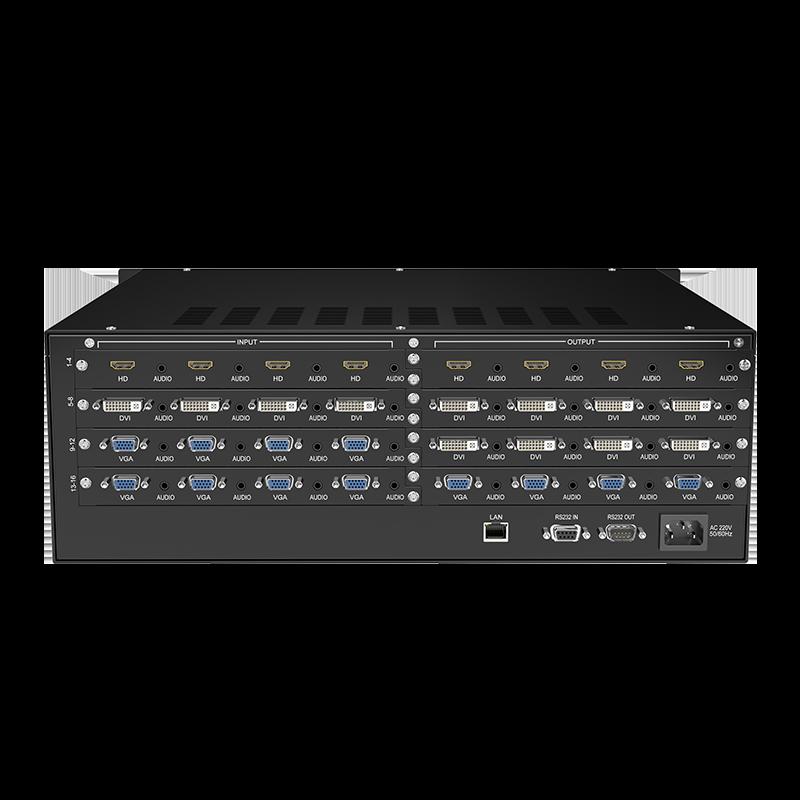 迈拓维矩MT-HC1616 混合矩阵16进16出无缝切换器HDMI vga dvi混合接口插卡式定制高清大图