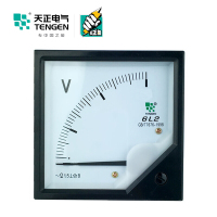 天正电气(TENGEN)6L2-V 500V 机械表 1.5级 嵌入式 09021530155 电测仪表
