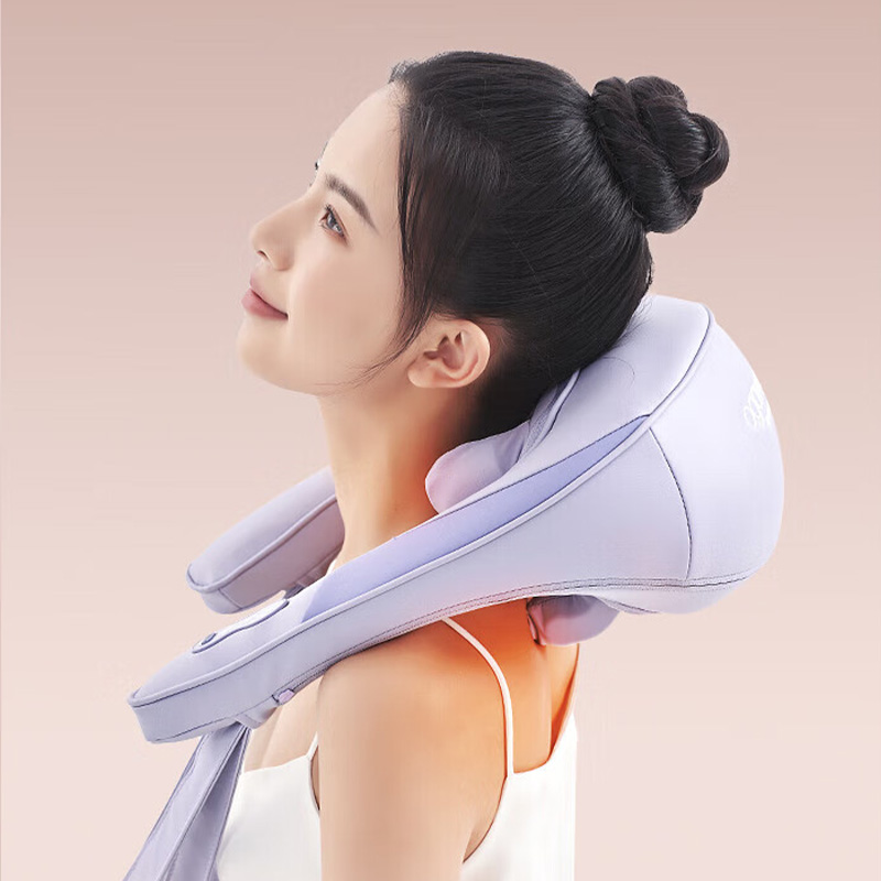 奥佳华颈椎按摩器分区按摩多档热敷轻音颈部按摩器OG-2608(颜色随机)高清大图