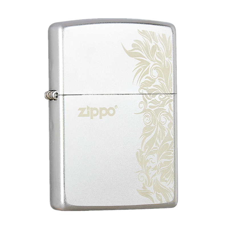 [苏宁自营]之宝Zippo打火机正版防风煤油205磨砂富贵繁花男士女士自用送礼zippo