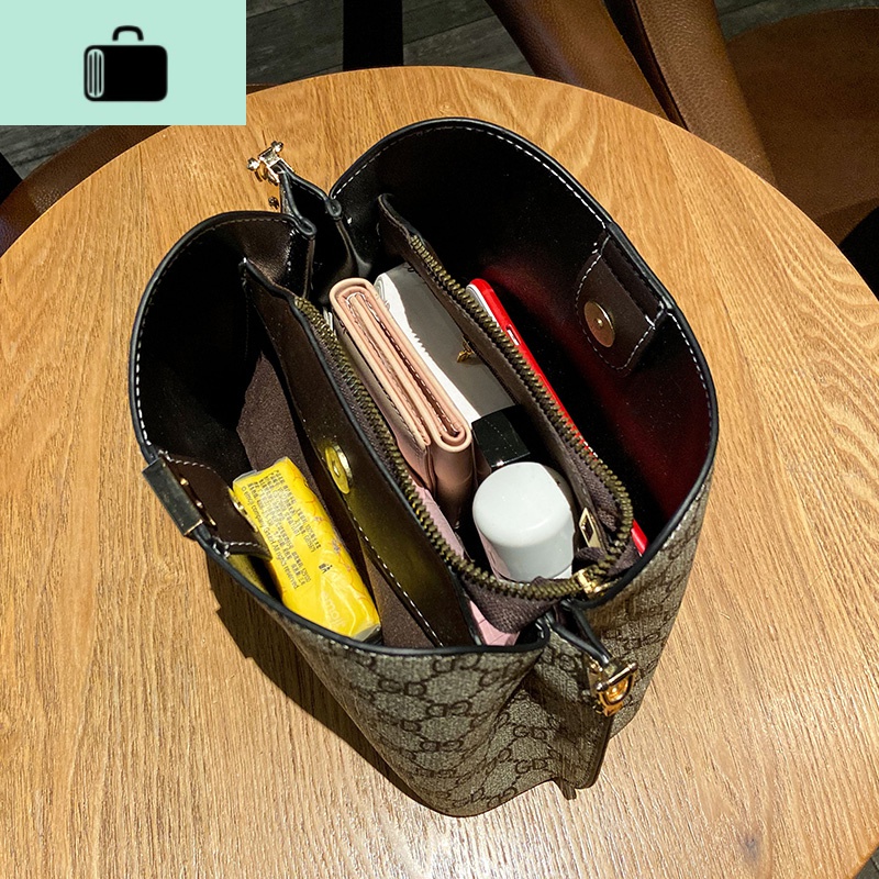 质感小包包女士2020新款潮大容量宽带百搭ins时尚单肩斜挎水桶包NEWLAKE高清大图