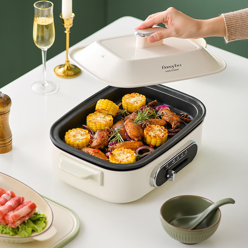 finsybo 萝赛塔多功能料理锅 F- EG04 白色 4L