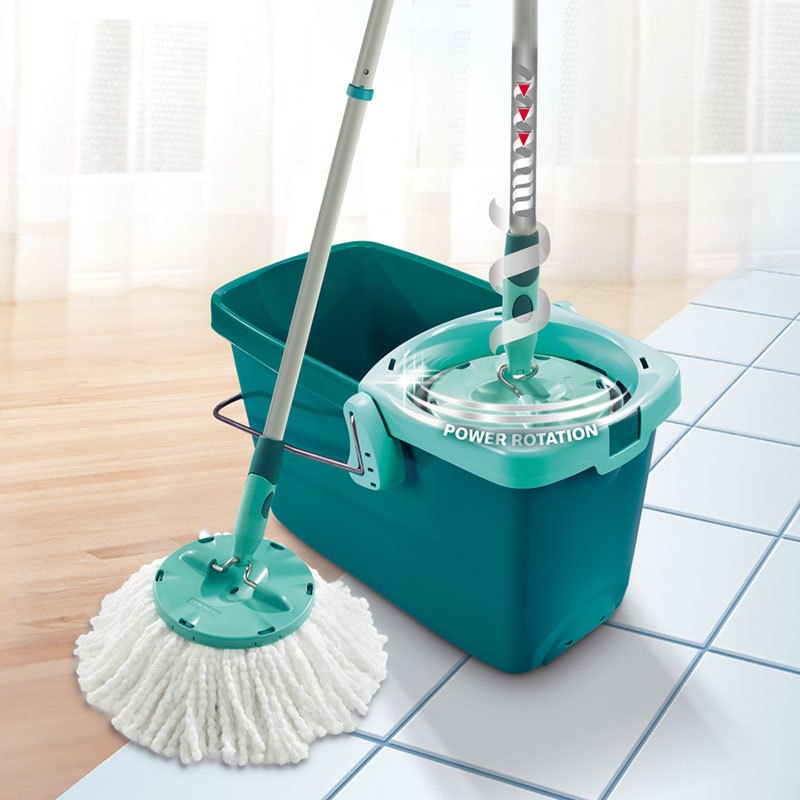 抢50元券利快德国进口新款家用拖把免手洗旋转拖把套装自动甩水旋转式