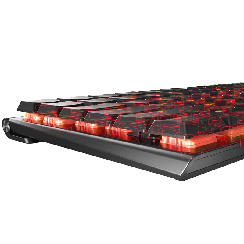 樱桃(CHERRY)机械键盘 G8A-25000LYAEU-2 MX 10.0 RGB 游戏键盘 黑色红轴