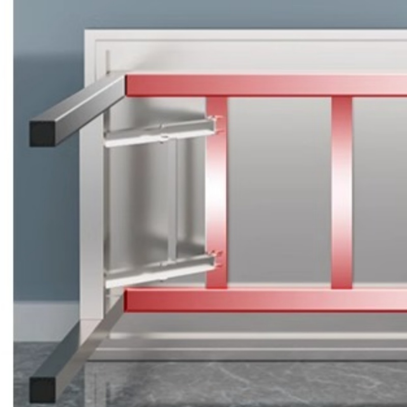 铭思达不锈钢折叠桌180*60cm张高清大图