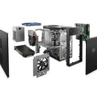 戴尔(DELL)T3640/T3650图形工作站主机塔式台式机设计渲染建模电脑主机 T3650 i7-11700 8核 2.9GHz 16G内存+256固态+2T/P1000