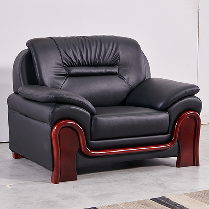 三金鑫 办公家具办公沙发会客接待商务洽谈中式沙发商务传统办公沙发高清大图