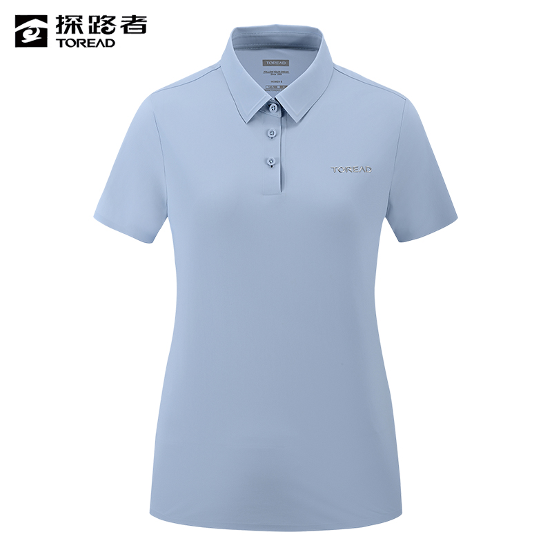 探路者 女式POL0短袖T恤 TAJJAN82593/件高清大图