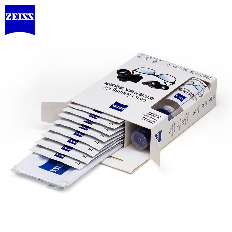蔡司(ZEISS)清洁套装3件套 镜头清洁 眼镜布 镜片清洁 擦镜纸 擦眼镜 清洁湿巾(单位:套)