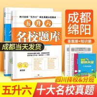 小升初 数学 小学升初中 [正版]成都发2025小升初名校题库语文数学五升六四川名校小升初招生分班三年真题分类题库小升