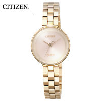 西铁城(CITIZEN)手表 光动能不锈钢玫瑰金色表带女表EW5503-59W