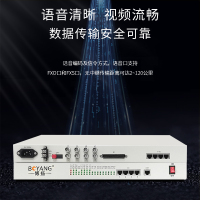 博扬 综合业务电话光端机 4E1+8路电话+4路以太网隔离+2路双向视频+2路双向音频 单纤20km 1对价