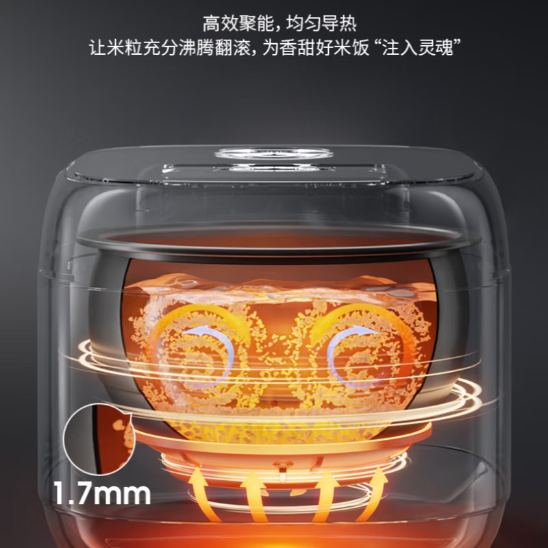 九阳(Joyoung)ZMD 家用3L多功能电饭煲电饭锅智能预约一键快煮饭晶钻球胆3升2-6人高清大图