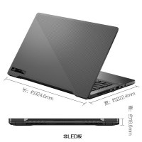 ROG玩家国度幻14 经典黑 非LED版设计师轻薄本办公学生60Hz 2K屏R7 GTX1660Ti Max-Q/16G内存/512G固态 游戏笔记本电脑14英寸手提电脑