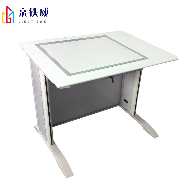 京铁威 单人位隐藏式翻转电脑桌800*700*760mm/张高清大图