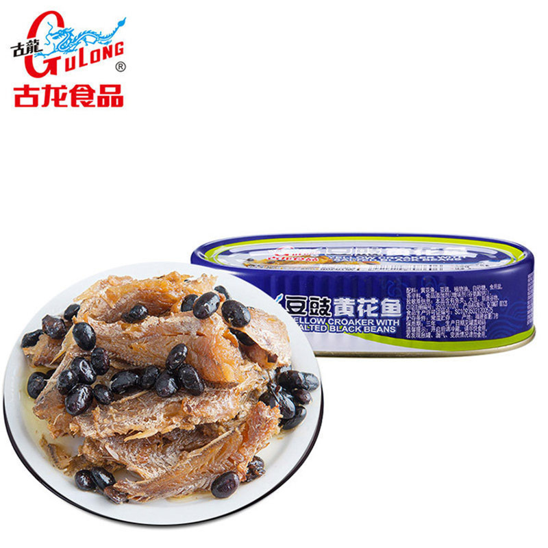 ZHMD古龙 豆豉黄花鱼120g/罐*6罐