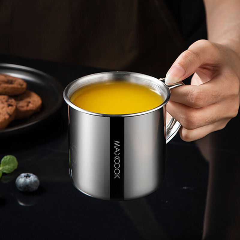 MAXCOOK美厨口杯不锈钢单层出行携带方便儿童款MCB5172高清大图