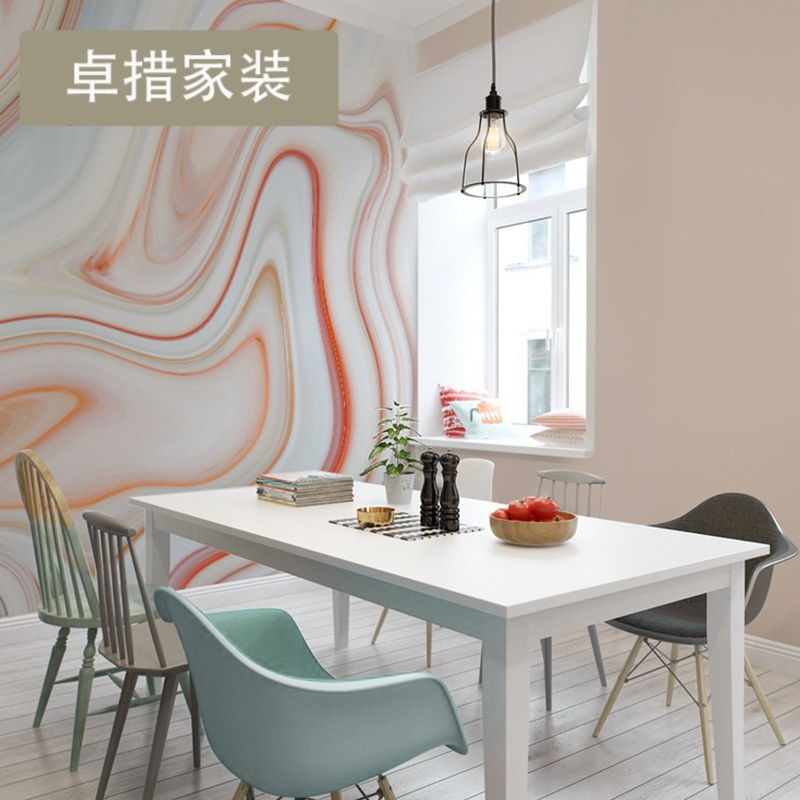 北欧风格墙纸客厅现代简约壁纸卧室电视背景墙定制壁画墙布壹德壹