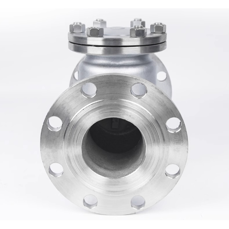 兴酉 304不锈钢法兰止回阀 DN300 个高清大图