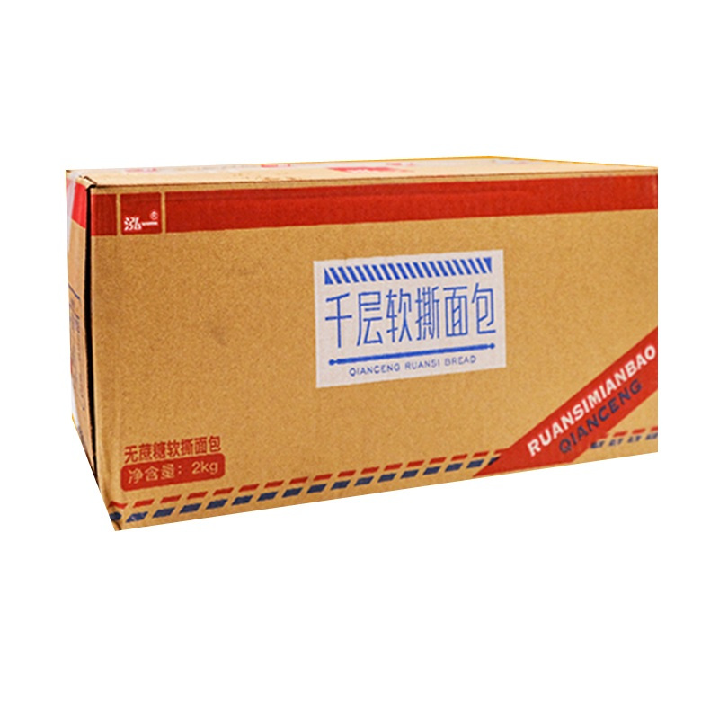 泓一千层软撕面包(无蔗糖) 整箱4斤
