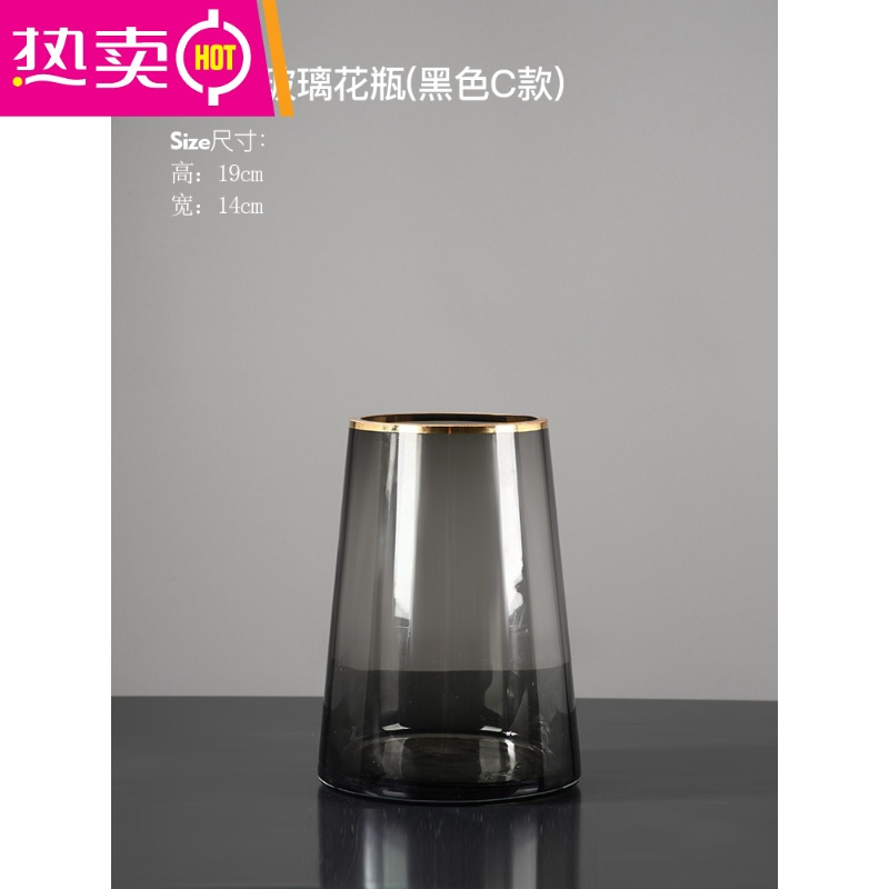 封后 Fenghou 花瓶 花艺贝汉美轻奢玻璃透明花瓶摆件客厅插花水培餐桌电视柜家居装饰品fenghou 灰色玻璃花瓶 小号 价格图片品牌报价 苏宁易购梦舟家居生活专营店