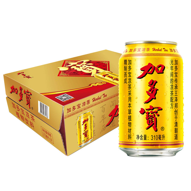 首福 加多宝 凉茶植物饮料 茶饮料 310ml*24罐