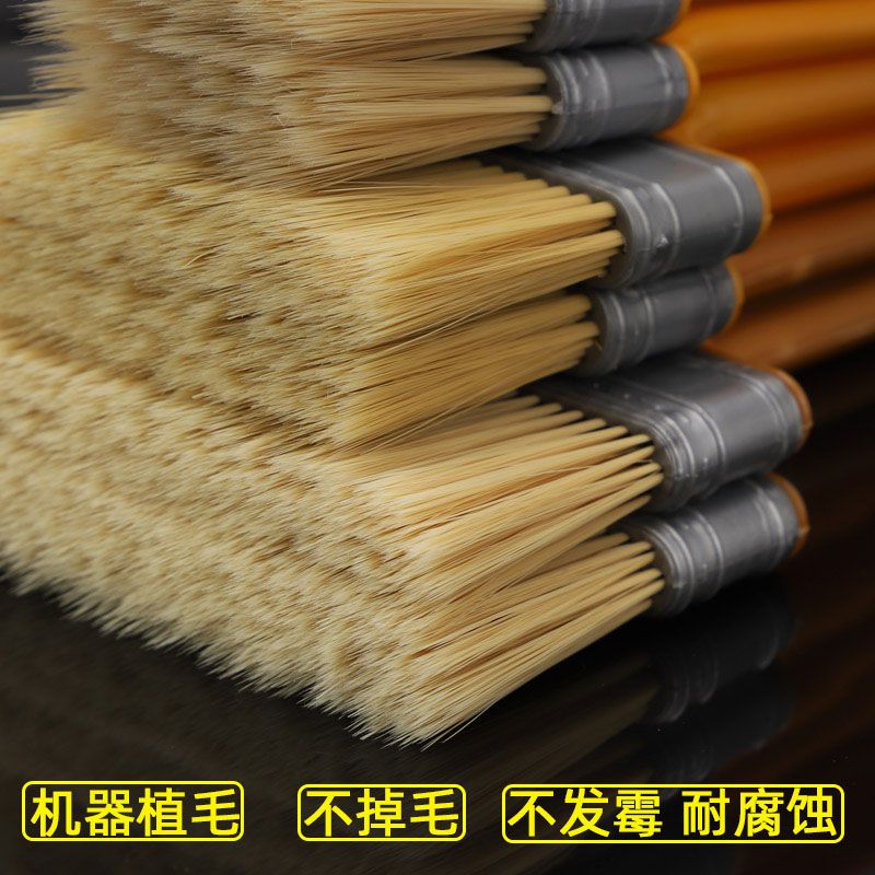 1寸_随机发一个坏的 1把 刷子不掉毛油漆刷子毛刷子软毛烧烤刷子植毛刷涂料清洁塑料小刷子