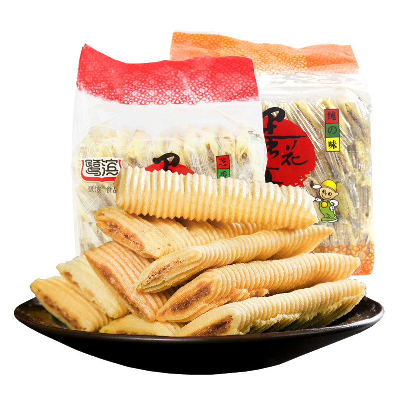鹭滨 零食饼干 蛋花酥芝香味227g袋装(休闲小零嘴闽南风味)