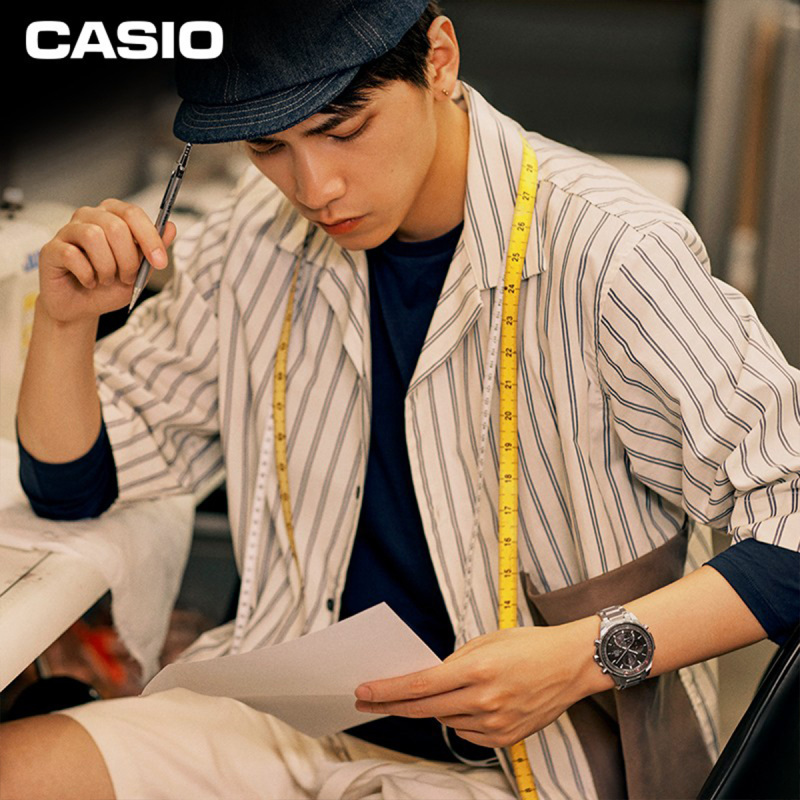 卡西欧(CASIO) EDIFICE EFS-S590YD系列 商务男表休闲防水男士手表EFS-S590YD-1AUPR
