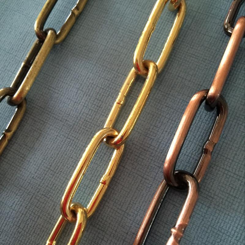 金色线粗3毫米链条一米金色链条铁链子吊灯链金属链条铜链条不锈钢铁