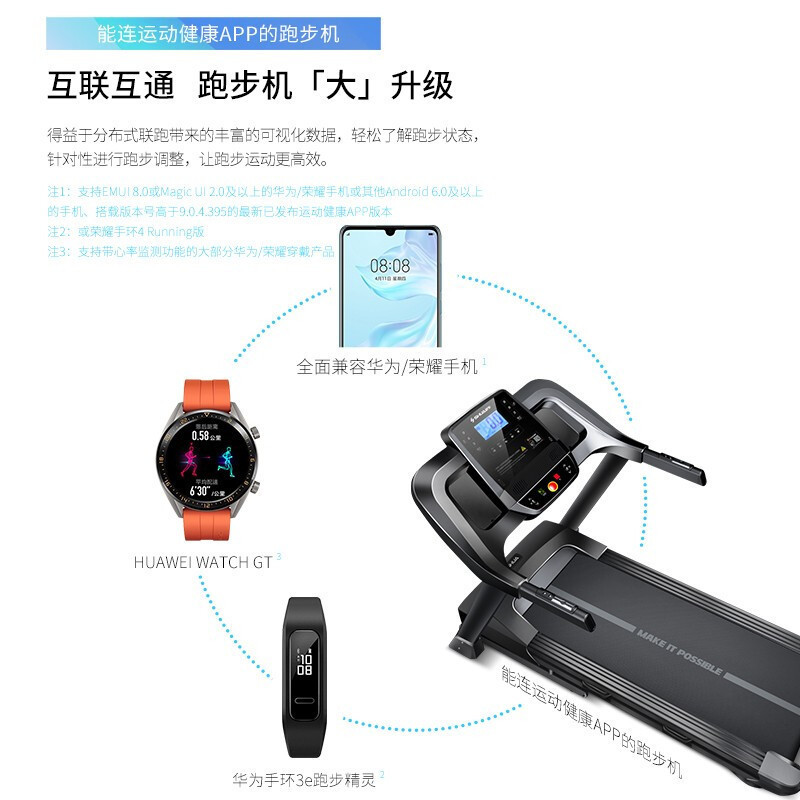 华为生态款 舒华A9智能跑步机支持华为运动APP家用可折叠9119