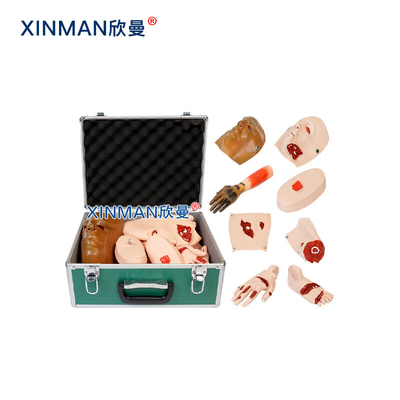 欣曼科教 高级综合急救护理训练模拟人AED模拟除颤CPR心肺复苏护理创伤四合一功能无线版不含电脑XM-ALS1100高清大图