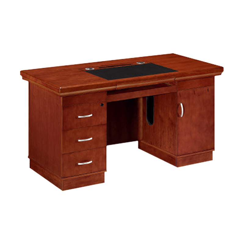 巴洛卡油漆办公桌1.4米班台桌电脑桌单人位职员桌d1406