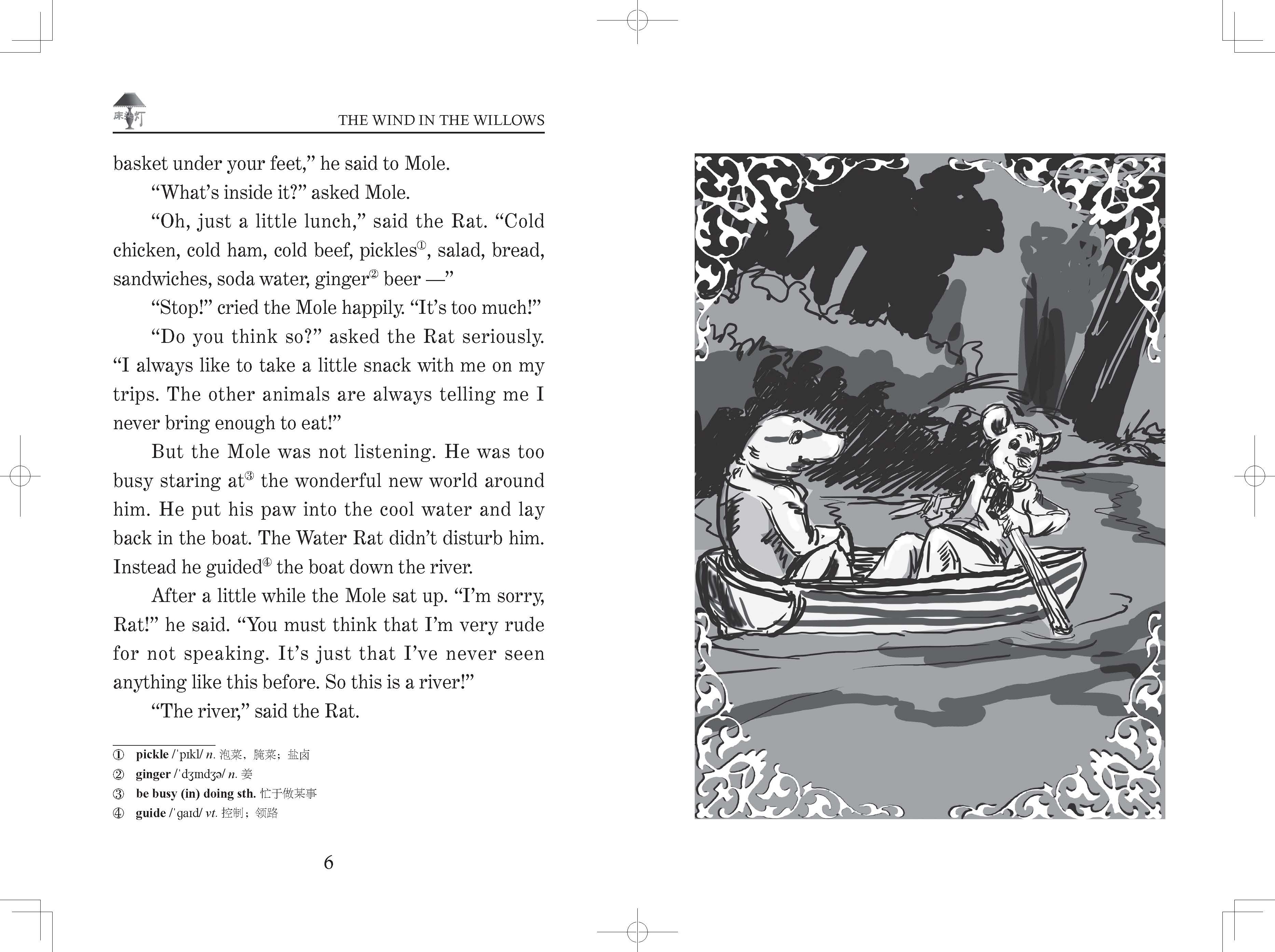 [正版]含音频床头灯英语读本系列3000词 柳林风声纯英文版书籍 高中生英语读物课外阅读美文英语小说书籍可搭书虫系列高高清大图