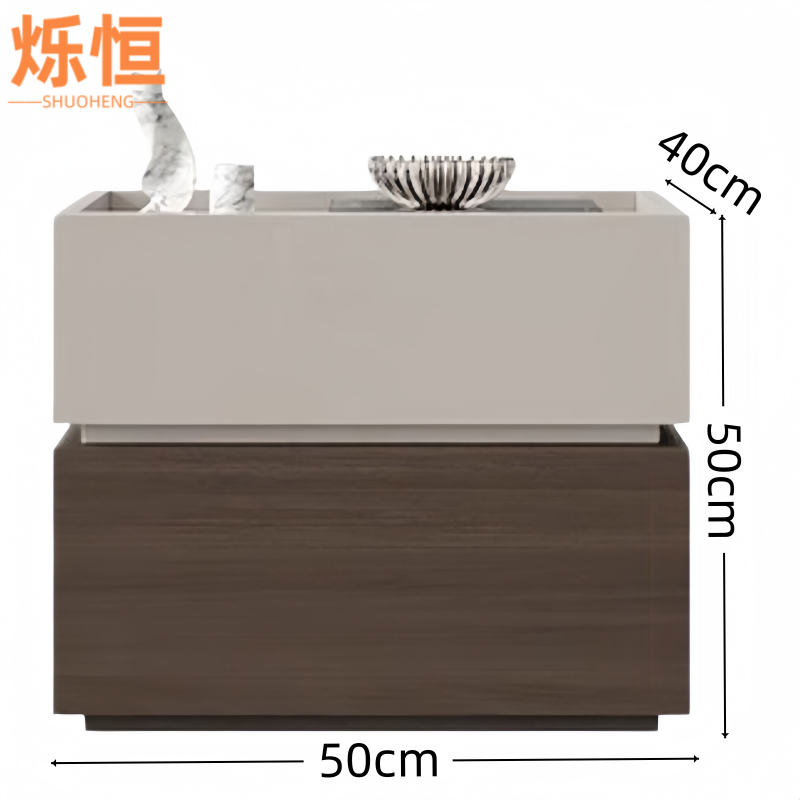 烁恒 床头柜 40*40*50cm 个高清大图