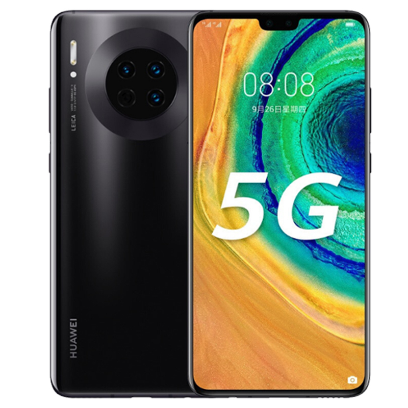 [二手9成新]华为Mate30 5G 亮黑色 8G+128G 全网通安卓手机 麒麟990智慧芯片双卡拍照备用5G手机高清大图