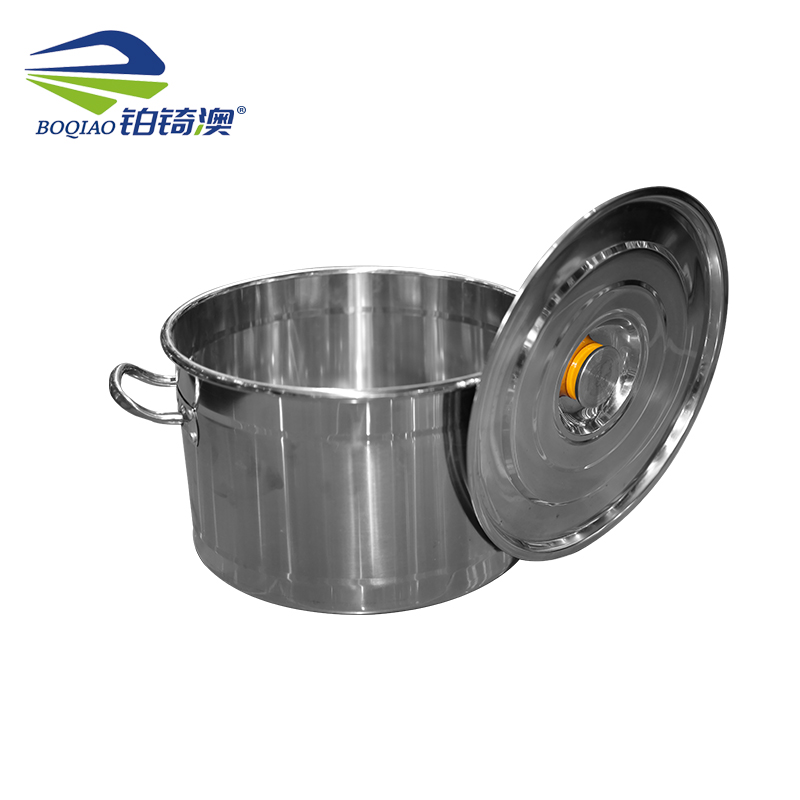 铂锜澳4.2厚不锈钢汤锅 半桶高清大图