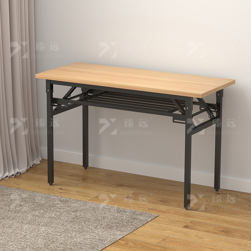 臻远ZY4082119 办公家具办公桌职员桌折叠桌长条桌 双层800*400*750高清大图