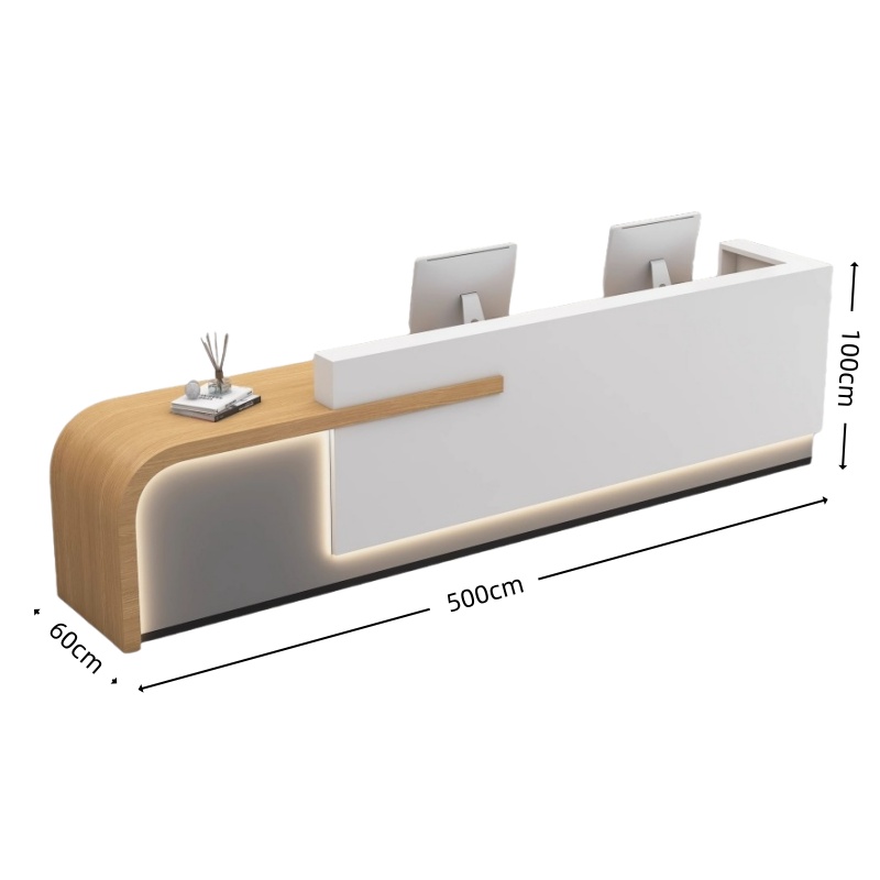亿洛莱 接待前台 500*60*100cm 张高清大图