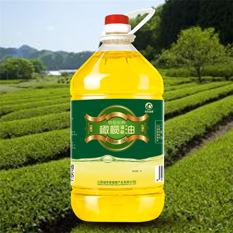 [彩生金康]特级初榨橄榄调和油 5L装 非转基因 高端食用油 压榨橄榄油 中国富硒产业基地种植 纯天然 无污染