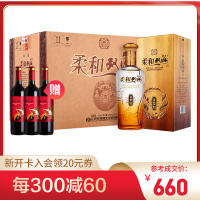 柔和双沟（金）42度450mL×6瓶 整箱装 浓香型白酒 双沟酒厂直营
