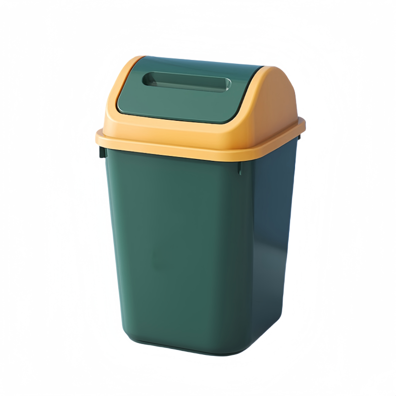 凡礼格方形摇盖垃圾桶高清大图