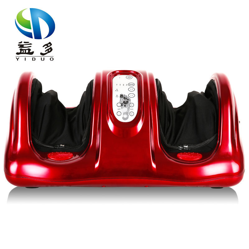 益多KW879足疗机足部按摩器 多功能全自动脚部脚底按摩器足底按摩足疗仪微电脑式控制 大红色