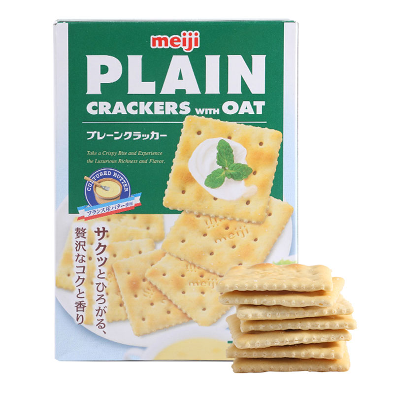 明治(meiji)燕麦饼干104g 新加坡原装进口零食