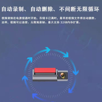 友用行车载行车记录仪前后双录高清夜视索尼感光双镜头倒车后视停车监控